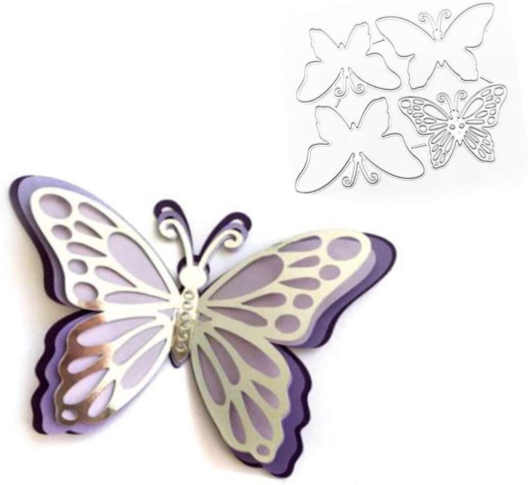 Butterfly Die Cutting Template - 3D Layered Card Making Dies For Wedding Invitations & Scrapbooking