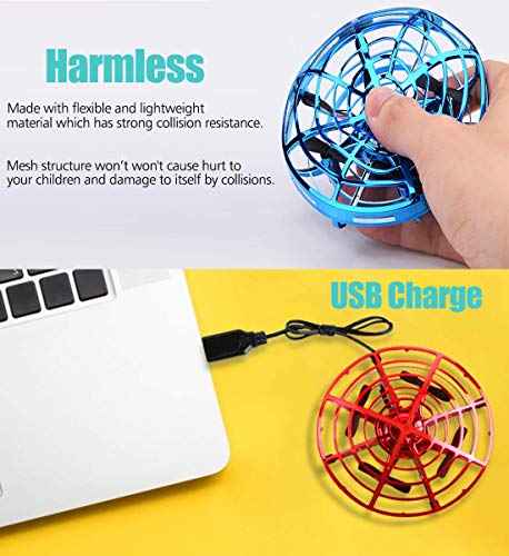 POWERbeast Drones for Kids,Flying Toys for Boys Gifts,Hand Operated Self Flying Drone for Beginner with Obstacle Avoidance,Auto Hover Flying Ball,Boys Toys - Thumbnail 4