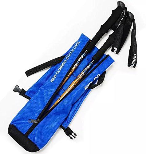 Hikup Hiking Stick Bag Trekking Pole Bag with Waterproof Material 3 colors (BLUE)