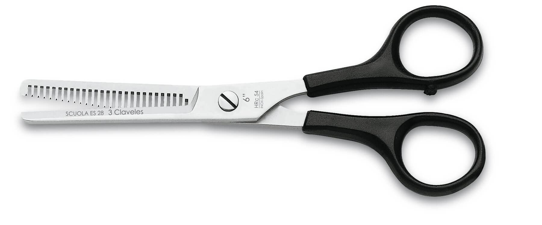 3 Claveles Relax Hairdressing Scissors Sculpting Black 6"