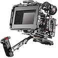 JTZ DP30 Camera Cage with 15mm Rail Rod Baseplate Rig&Top Handle+ Shoulder Pad&Electronic Grip+ Follow Focus+ 4×4" Carbon Fiber Matte Box for Sony A7,A7II,A7R,A7RII,A7S,A7SII DSLR Camera