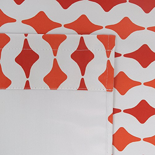 image for Deconovo Thermal Insulated Blackout Curtains Print Rod Pocket Drapes f