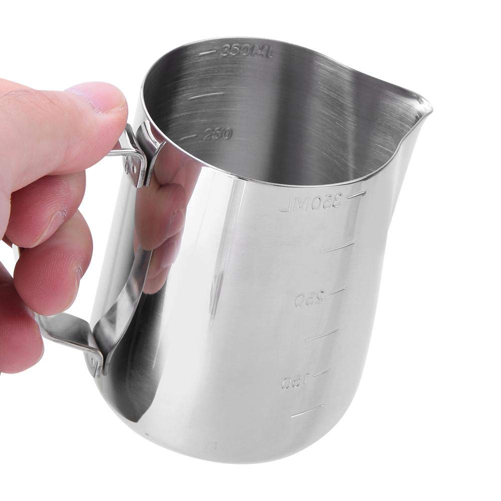 Hztyyier Candle Making Pouring Pot Stainless Steel Wax Melting Pot Top Grade Candle Making Pitcher for Candle DIY(350ml) Handcraft Tools