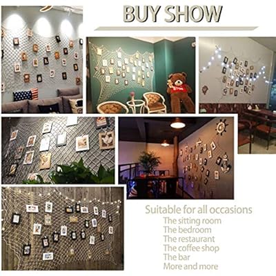 band Decorative Fishing Net Wall Decor with Seashells Nautical Style Wall Hangings Ornaments Mediterranean Style… 51EhOWZZuIL