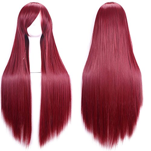 D2C Beauty Women's Long Straight Cosplay Costume Wigs Hair Extension 32" 80cm