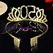 Frcolor Birthday Tiara, Rhinestone 50th Birthday Crowns Happy 50th Birthday (Gold)