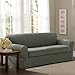 Maytex Pixel Ultra Soft Stretch Couch Furniture Cover Slipcover, 2-Piece Loveseat, Dusty Olive