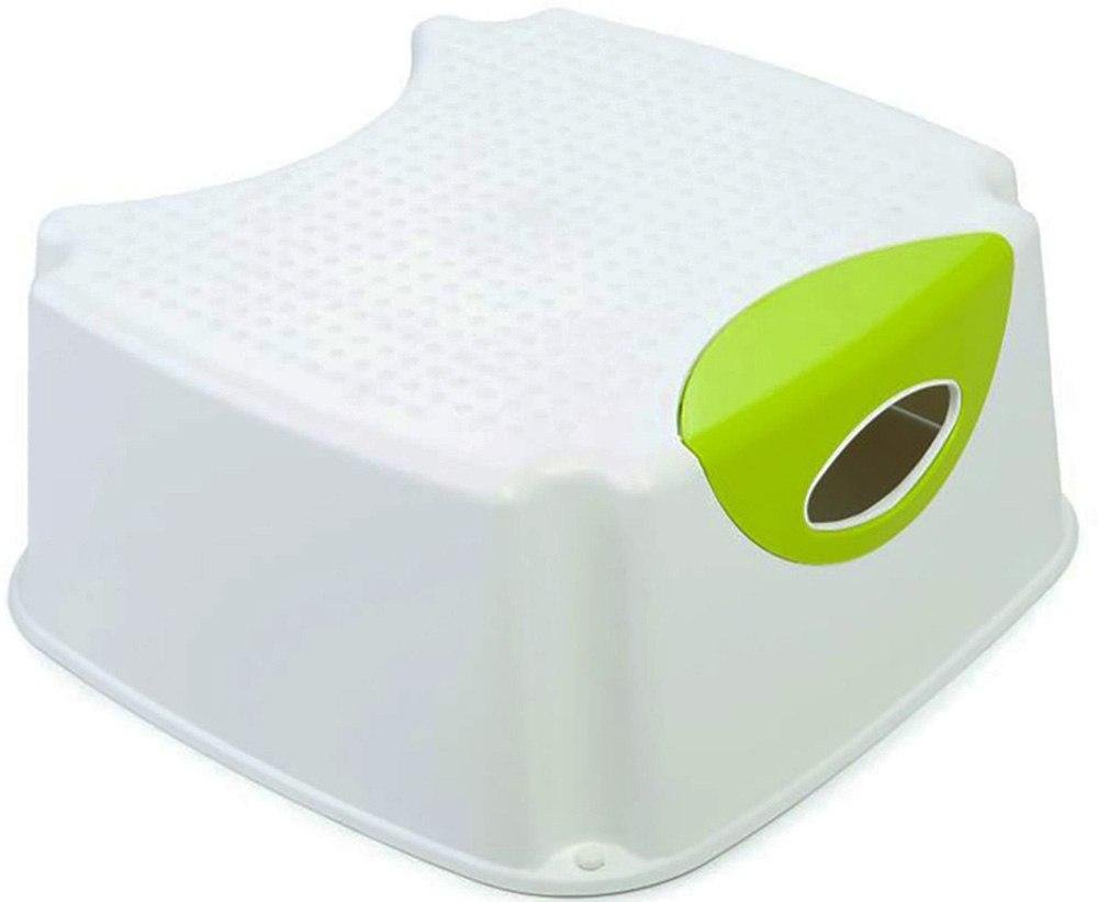 The Neat Nursery Co. Step Up Stool, 700 White/Lime, 1.02 kg