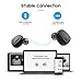 Wireless Earbuds, Touch Control Dual Bluetooth Earbuds 12H Playtime Stereo Noise Cancelling Wireless Headphones V4.2 with Charging Box Deep Dream