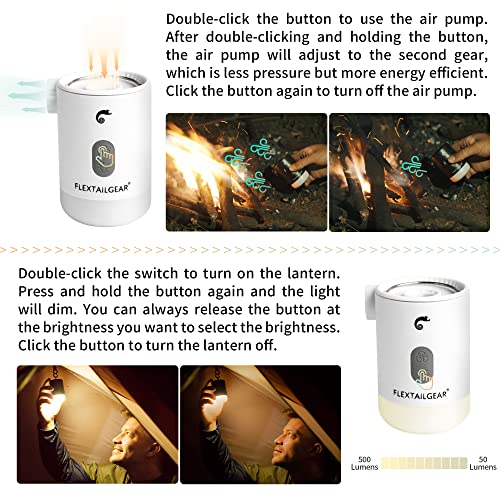 FLEXTAILGEAR Portable Air Pump MP2 Pro Electric Air Pump Rechargeable