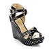 Dbdk Cree-1 Women's Ankle Strap Crossing Platform Wedge Sandals