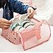 7Pcs Travel Bags Clothes Packing Cube Luggage Organizer with Shoes Bag (gray)