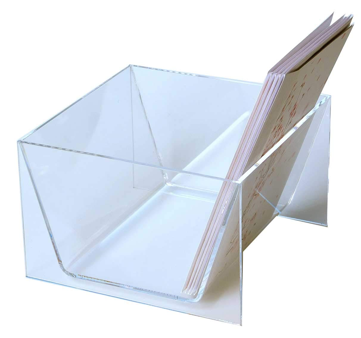 CHOICE ACRYLIC DISPLAYS Photo Bin for 8" x 10" Mats or Photos and Art