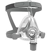 CPAP Mask, Universal Full Face CPAP Masks, Silicone Soft Perfect Sealing Nose Masks with Headgear, Elbow/Swivel and Cushion, Upgrade Reuse CPAP Supplies Suitable for Various Models of Machines (L)