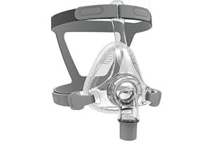 GBBAZU Replacement Universal Full Face Silicone Mask Assembly Comparable, Replacement Nasal Mask with Headgear, Frame and Nasal Pillow, Reusable Nasal Pillow Supplies to Improve Wearing Comfort (L)