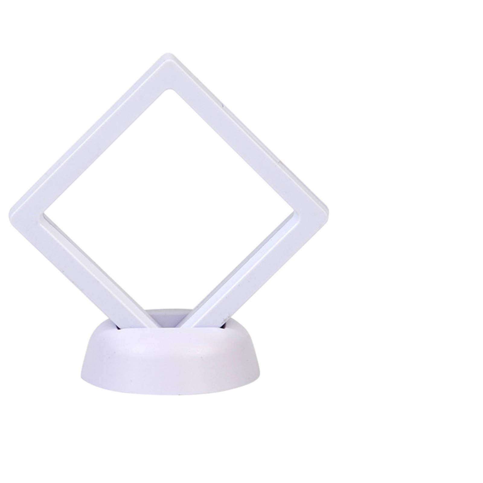 EASYBUY 10-Pack Double Sided Floating Display Frame,Jewellery Display Empty Coin Frame Watch Box,Challenge Coin 3D Display Stand Box for Visit The Booth