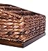 BIRDROCK HOME Seagrass Desk Organizer - Hand Woven - Dark Natural - Stylish Decorative Design - Mail Filer