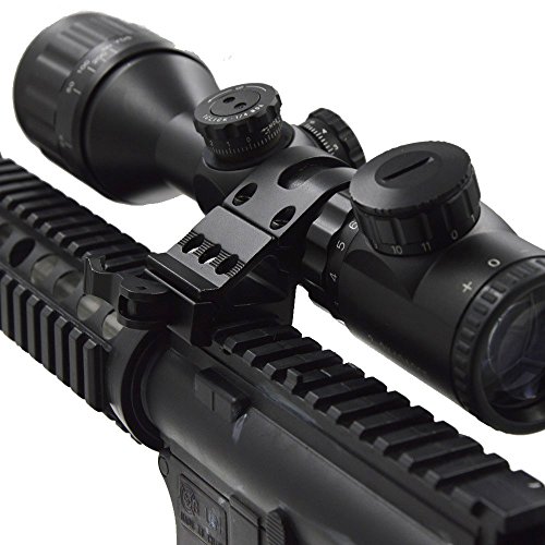 weapon light mount offset flashlight mount picatinny gun tactical LED Torch black for Sports Outdoors Fitness Hunting Fishing Shooting Airsoft Guns Accessories Sights Optics Scope Mount