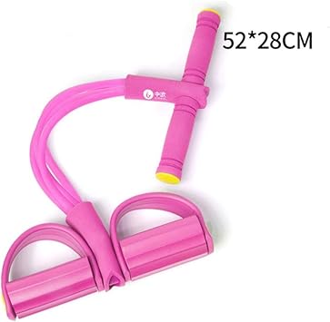 Amazon ローイングチューブ 腹筋マシン ウエストトレーニング ダイエット 4管 足掛け エキスパンダー フィットネス ヨガストラップ エクササイズグッズ シェイプアップ 自宅運動 室内 男女兼用 紫色 None マット