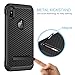 BENTOBEN Phone Case Compatible with iPhone Xs Max Case, Kickstand Design Slim 2 in 1 Heavy Duty Shockproof Hybrid Soft TPU Bumper Hard PC Cover with Carbon Fiber Texture Protective Case,Black