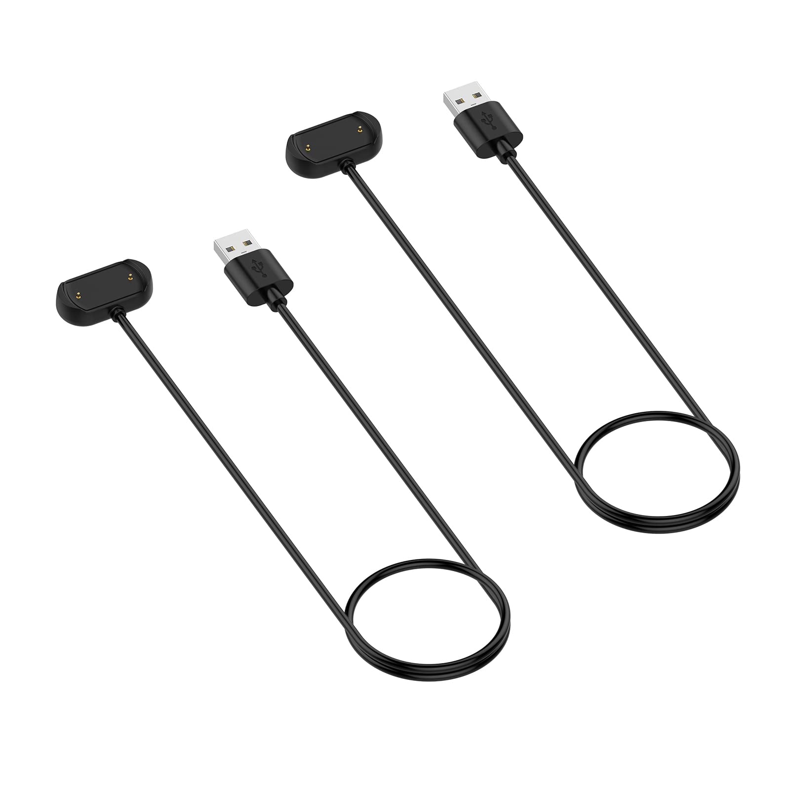 2-PACK Charger Fits for Amazfit T-Rex 2/GTR3/GTR3 Pro/GTS3, 3.3ft 100cm USB Charging Cable Smartwatch Accessories
