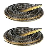 Realistic Rubber Snake 2Pcs, Scary Fake Snake Large