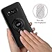 Samsung S8 Case with Ring Holder Kickstand Function, 360 Degree Rotating Ring Holder Grip Case for Samsung S8, Ultra Slim Thin Hard Cover for Samsung S8 (Black)
