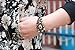 Real Spark Vintage Mystic Eye Charm Leather Wrap Bracelet, 3 Beaded Strands Set