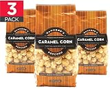 Caramel Popcorn Gourmet Popcorn (3pack) - Hand Made, Small Batch, Kettle Coated Caramel Corn by Hammond's Candies with Premium Ingredients Including Real Butter and Brown Sugar