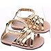 Voberry® Baby Infant Girls Summer Outdoor Prewalker Bronze Anti-Slip Sandals (6~12 Month, Gold)
