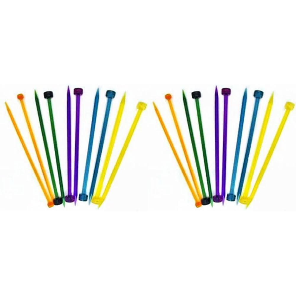 Knit Pro KP51166 Trendz: Knitting Pins: Single Ended: 15cm x 4.00mm, 4mm, Orange (Pack of 2)