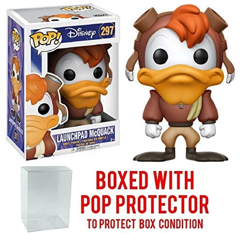 Funko Pop! Disney: Darkwing Duck - Launchpad McQuack #297 Vinyl Figure (Bundled with Pop BOX PROTECTOR CASE)