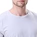 David Archy Men's 3 Pack Rib Modal Crewneck Undershirts (M, Gray)