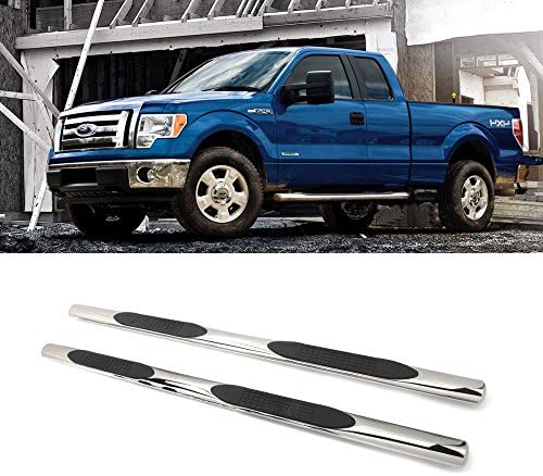 Micropower Side Step Nerf Bars 4" Rails Running Boards S/S for 2005-2016 Toyota Tacoma Double/Crew Cab(2pcs with Mounting Bracket Hardware Kit)