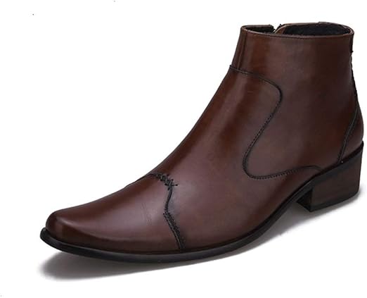 mens block heel boots
