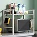SINGAYE 2 Tier Storage Rack for Kitchen,Storage Shelf,Countertop Shelf Organizer，Square Tube Kitchen Storage Racks,White