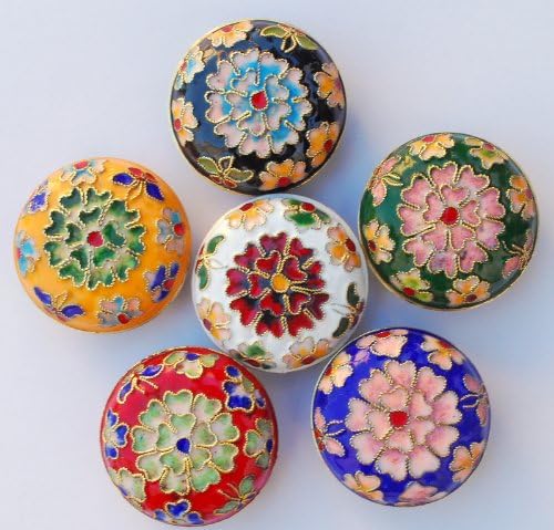 Cloisonne Flower Jewelry Box