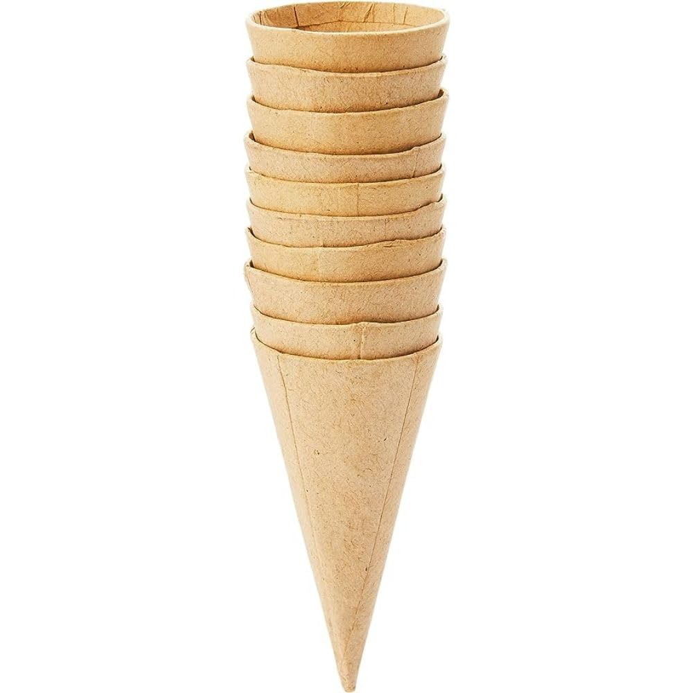 Creativ Company 100263 Cones, Pack of 10 H: 8 cm, D: 4 cm