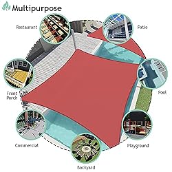 SunnyRoyal Sun Shade Sail 8'x16' Rectangle Canopy