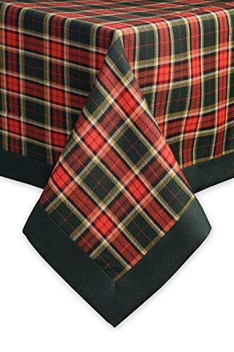 Justina Claire Table Cloth in an Argyll Design. (54x72)