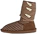 BEARPAW Knit Tall Triangle Button Boot - Women's Hickory, 8.0