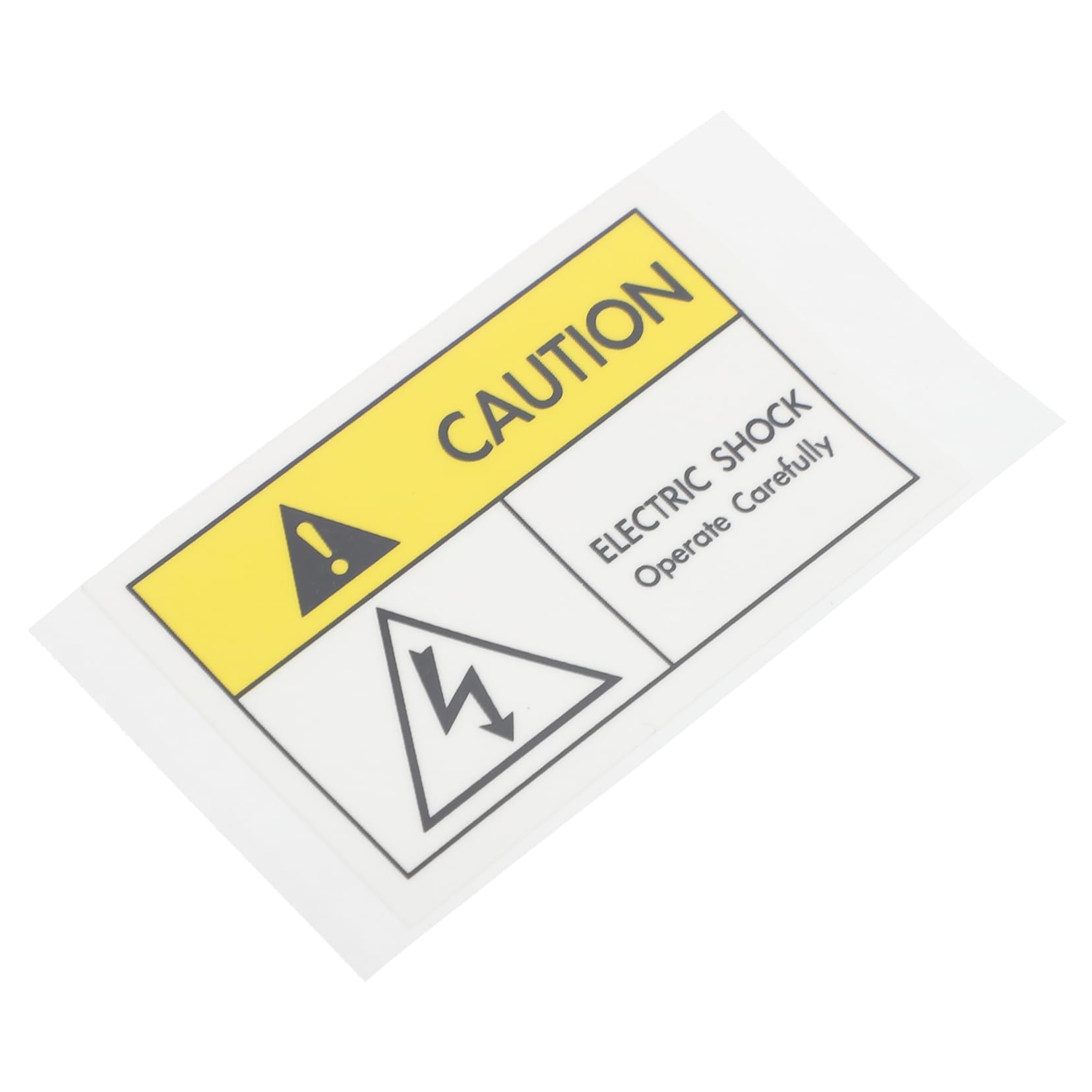 JECOMPRIS 1pc Decal Warning Electric Sticker Pp Sticker Black Electrical Sign