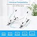 Nulaxy Laptop Stand, Portable Computer Laptop Holder, Aluminum Laptop Riser with 6 Levels Height Adjustment, Fully Collapsible, Supports up to 44lbs, Fits up to 17.3 Laptop – Silverthumb 2