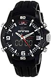 U.S. Polo Assn. Sport Men's US9490 Analog-Digital Watch With Black Silicone Band