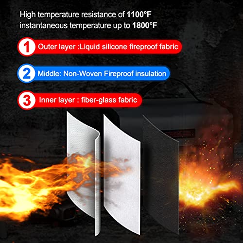 STARTRC Lipo Safe Bag, Fireproof, Explosion-proof Bag, Large Lipo, Battery Storage Box, Protective Switch, Protective Bag for Storage and Charging