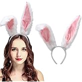 Bunny Ears Headbands Furry Rabbit Ear Headband Party Prom Cosplay Headwear Costume Hair Accessories for Women