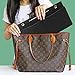 LEXSION Felt Purse Organizer Insert Bag organizer Multi Pocket Bag in Bag Organizer For Tote & Handbag Shaper 8008 Black S