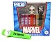 Pez Candy Marvel Gift Set - Ant-Man and Black Panther Dispensers with 6 Rolls of Assorted Fruit Pez Rolls and Tru Inertia Kazoo