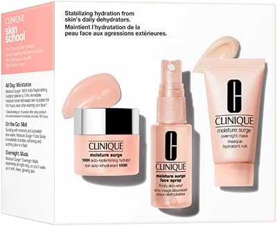 Clinique Moisture Surge Skincare Set 100H Hydrator 15ml Face Spray 30ml Mask