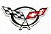 CHEVROLET CORVETTE Motors Cars Racing Patch Embroidered Iron on Hat Jacket Hoodie Backpack Ideal for Gift/ 8.5cm(w) X 4.5cm(h)